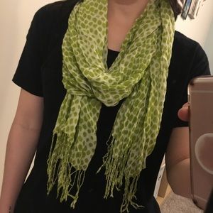 Spring green lightweight scarf